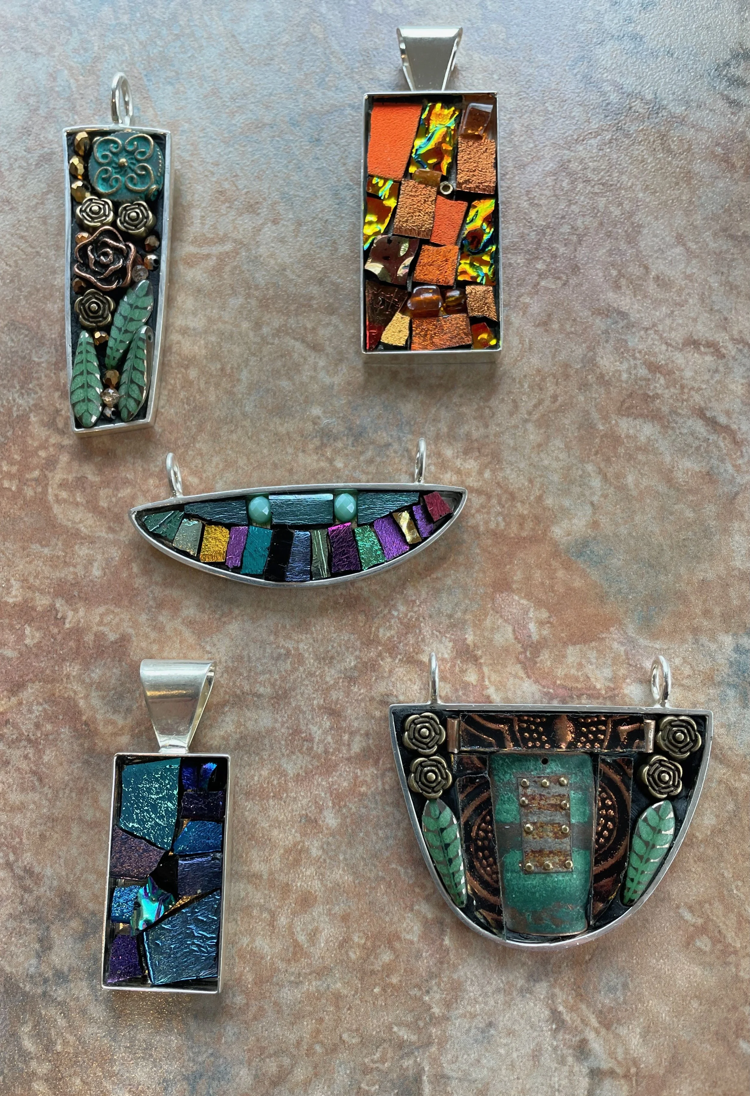 A Variety of Mosaic Pendants