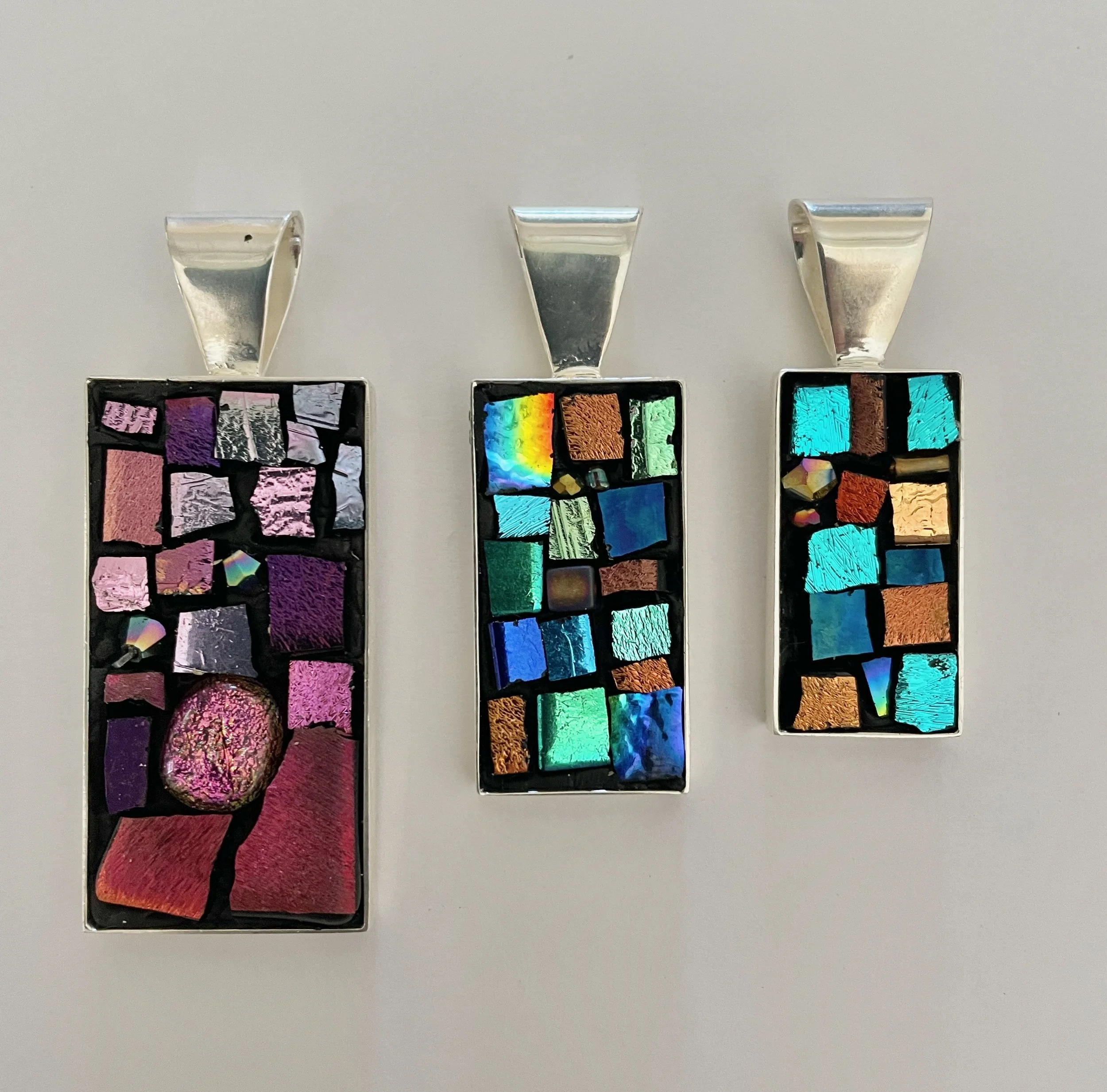Dichroic Glass Pendants