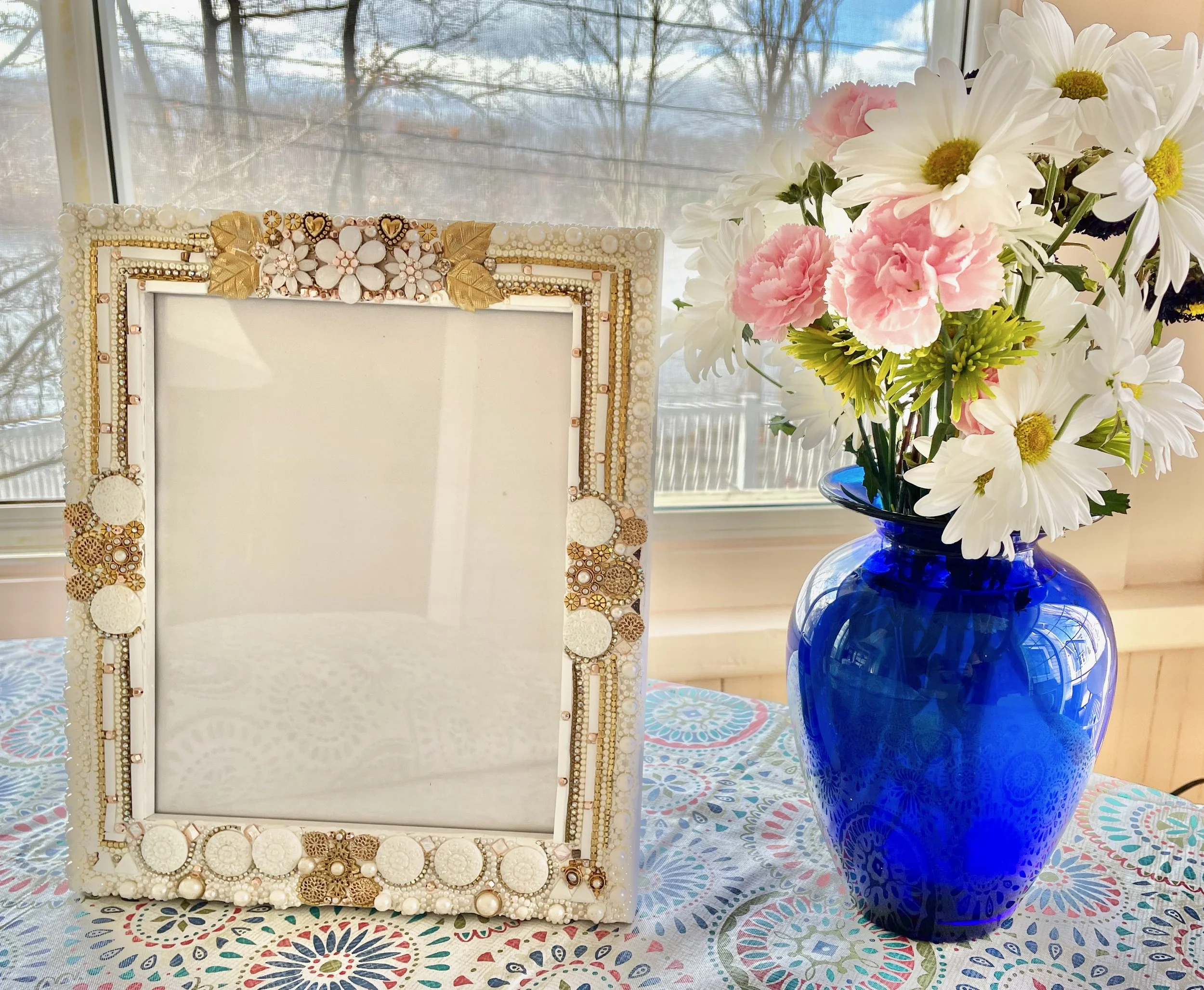Mosaic Picture Frame for Wedding Photo