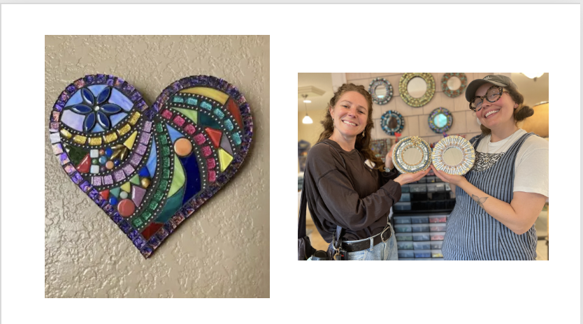 Make a Mosaic Mirror or Mosaic Heart