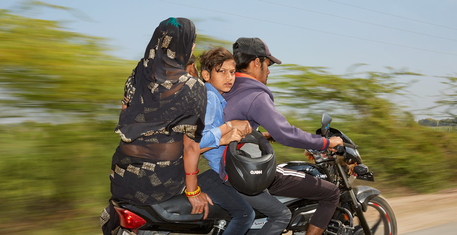  Motorbike portraits shot on a Rajasthan road trip in India.  