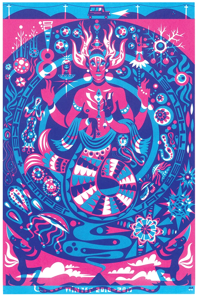 This poster was created for Camper and Cracker's Winter 2016 shows. 