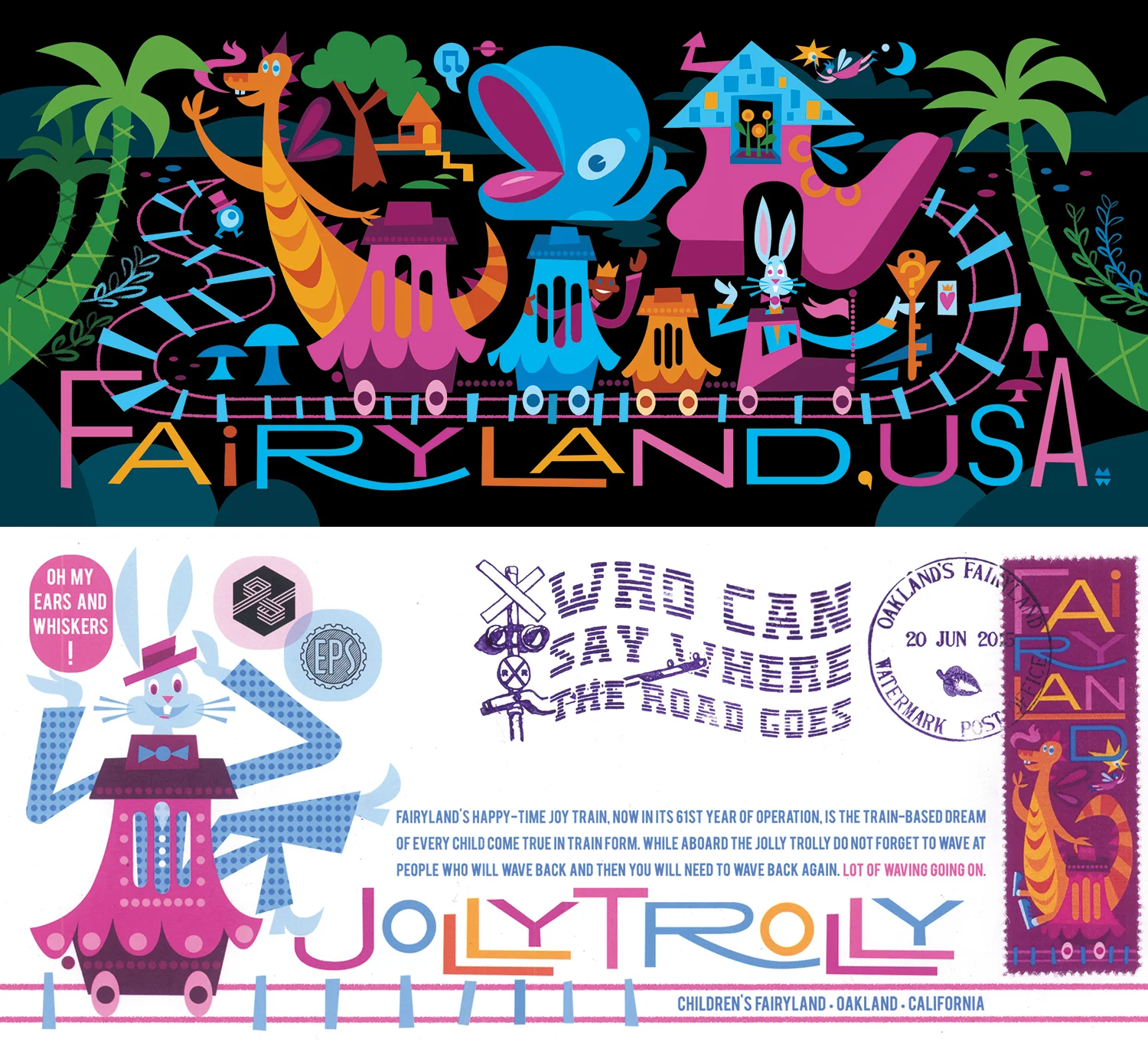 Fairyland Postcard & Stamp Design