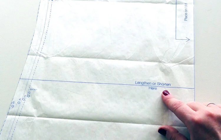 Lottie Sewalong Lengthing Shortening Amp Blending Sizes