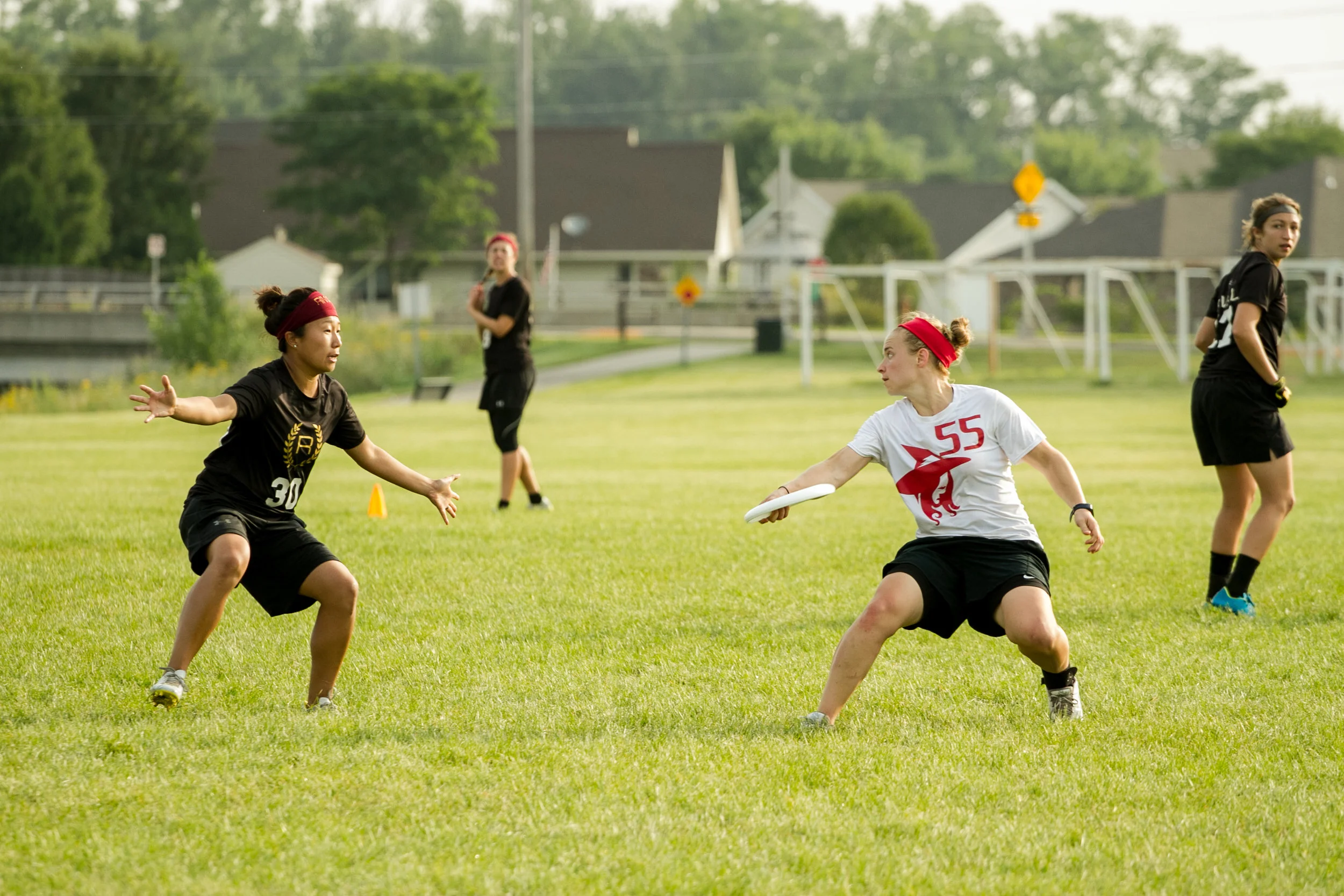 Courtney Walbe throws a fake at Elite Select Challenge against Rival