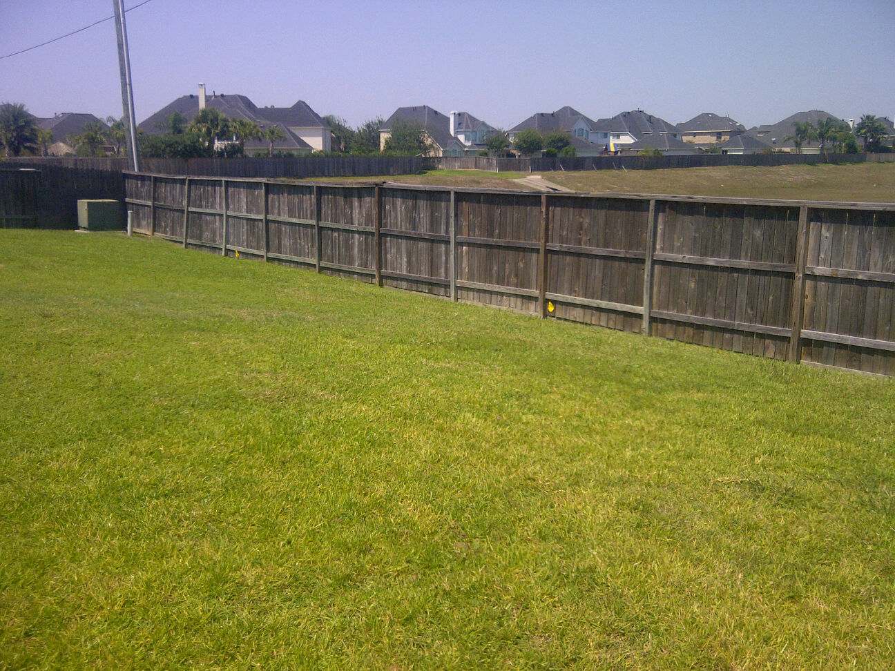 new fence: before