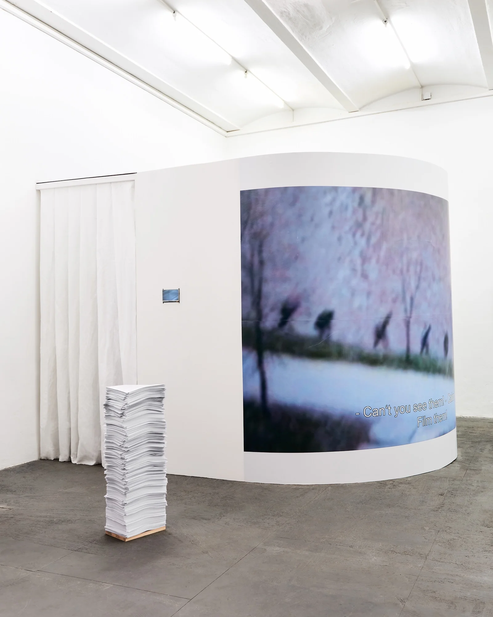 Installational view Can’t You See Them / POV at Archive Kabinett, Berlin (c) Hannes Wiedemann