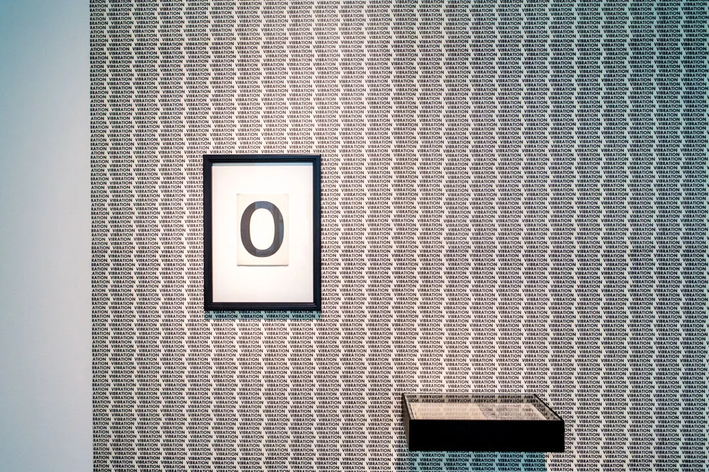 Tapestry with exhibits of the Archive of the Avantgarde (c) courtesy of Zero Foundation