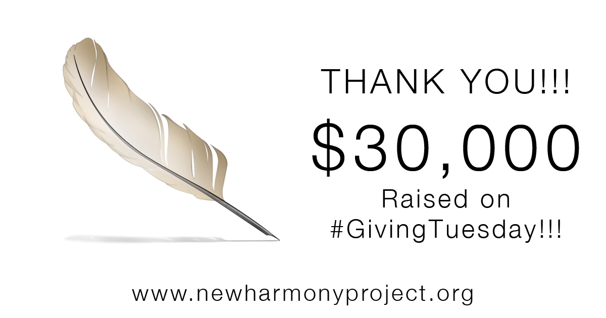 The New Harmony Project Raises More Than $30,000