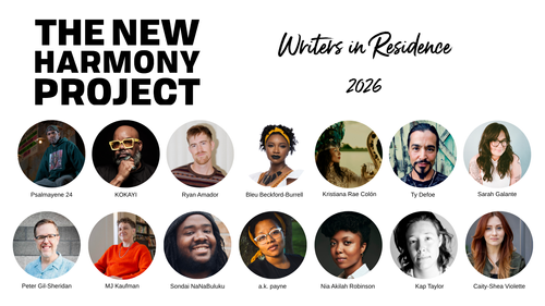 The New Harmony Project Announces Lineup for 2026 Writers' Residency ...
