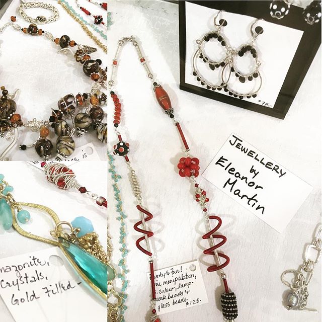 Top notch  jewellers can be  found here! We have over a dozen fantastic jewellers who produce some of the finest you will see in Canada. These are handmade beads, uniquely crafted by Eleanor Martin #canadianmakers #finecrafts #handmade #buylocal #per