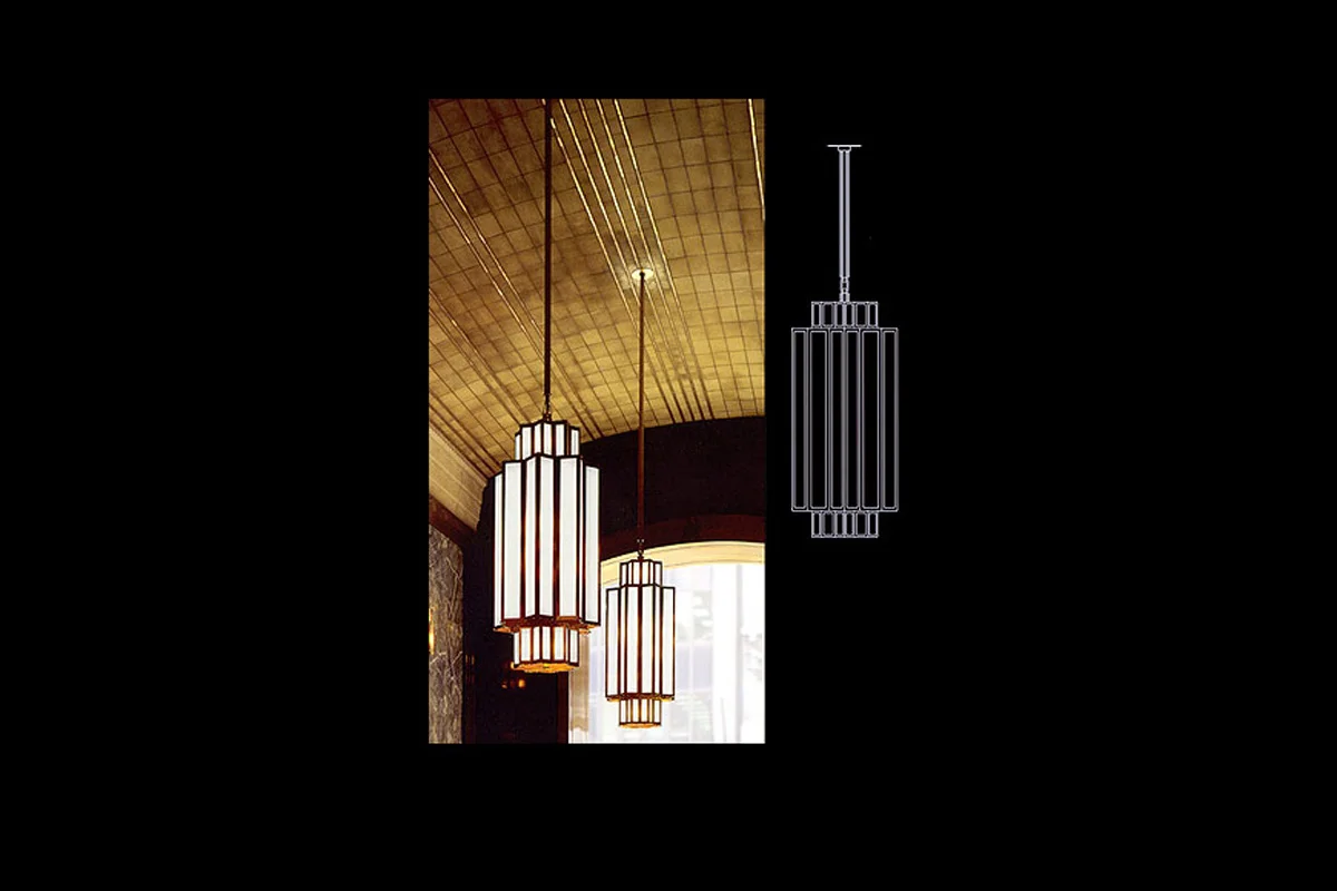 500 5th Avenue, custom Skyscraper Chandelier