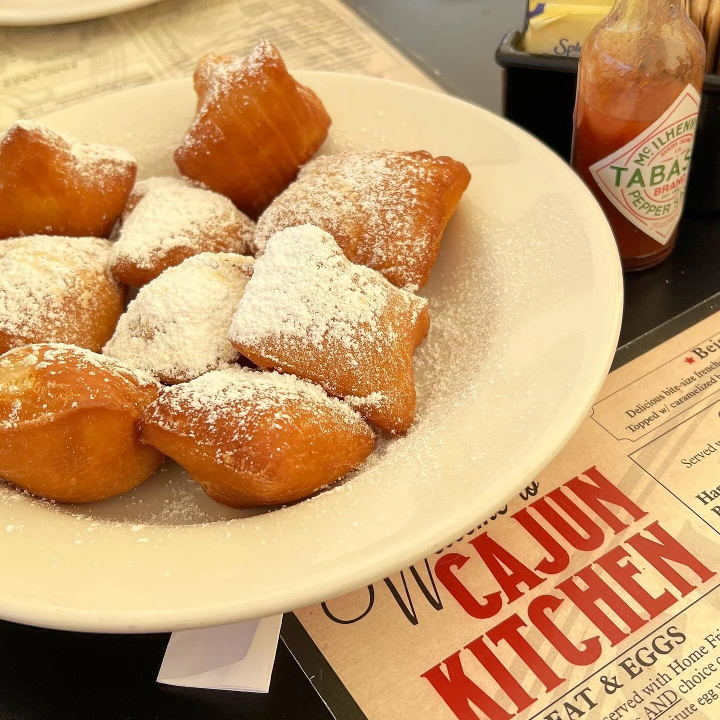 I gah-ron-tee Cajun breakfasts are the best breakfasts. 
.
.
.
.
.
#breakfast #brunch #beignets #friedchicken #eggsbenedict #poachedeggs #gravy #jambalaya #cajun #cajunfood #cajunbreakfast #santabarbara #eatersb #jphamfoodguide