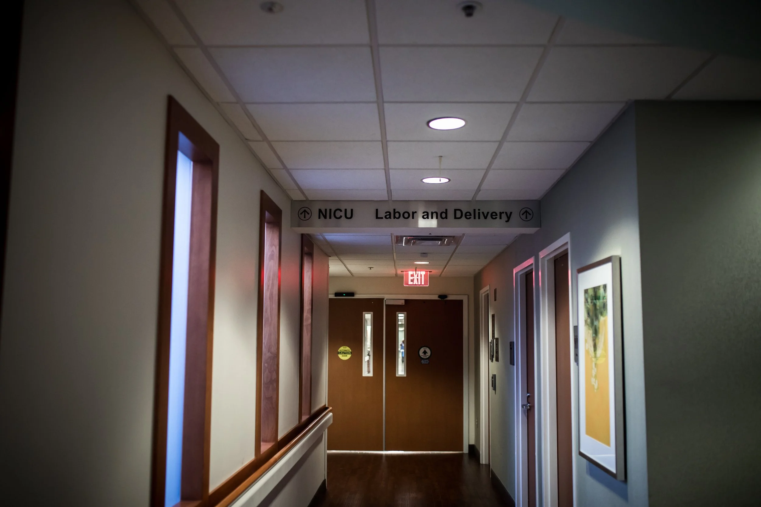 A hallway inside Piedmont Hospital in Atlanta