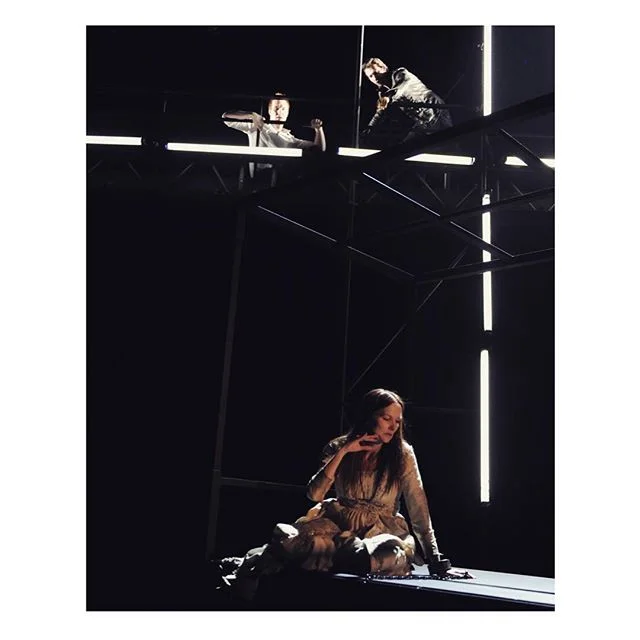 a snap from work on Webster&rsquo;s 1614 tragedy; Duchess of Malfi...
2 corrupt brothers take revenge on their sister for marrying below her class...🔪
.
.
stage design work - link in bio.