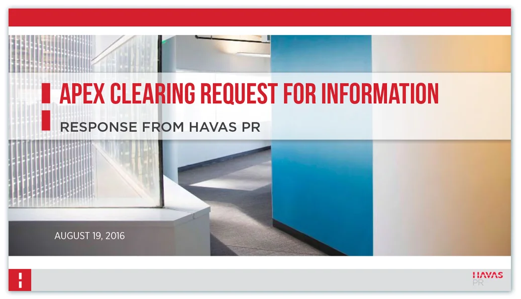 RFI credentials presentation
