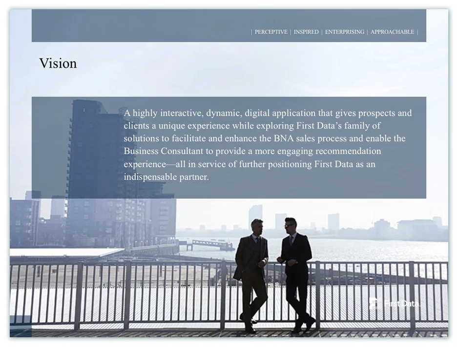 Presentation template design