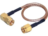 SMA Male Straight To SMA Right Angle Male with RG-316