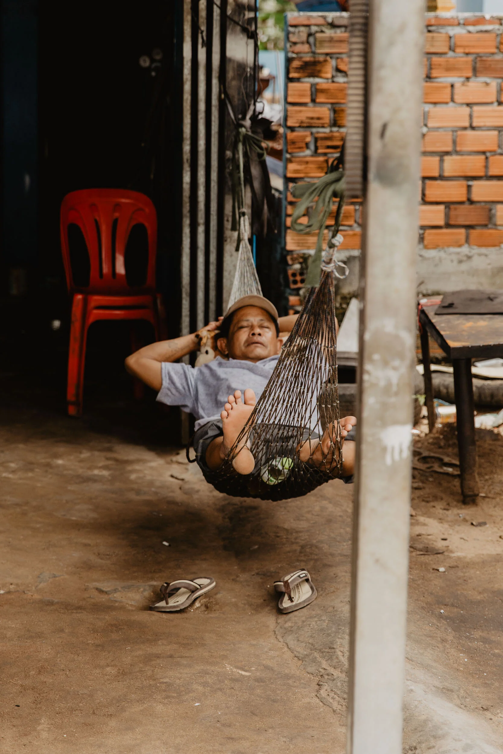 sleeping in cambodia