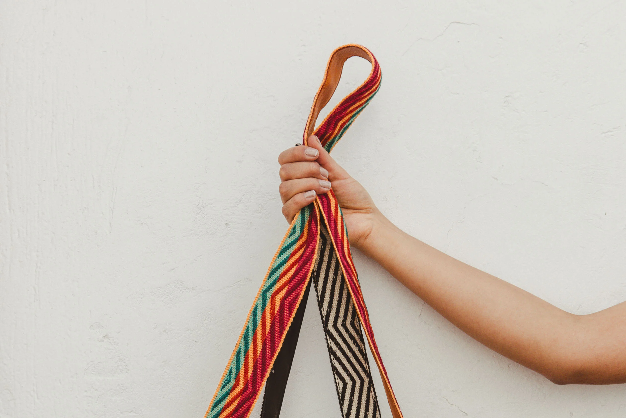 handwoven crossbody bag straps
