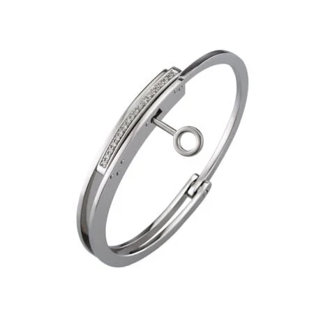 ForOne ForTwo Bracelet - All White Diamonds (Large)