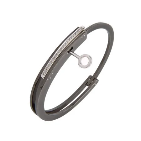 ForOne ForTwo Bracelet - PVD - All White Diamonds (Large)