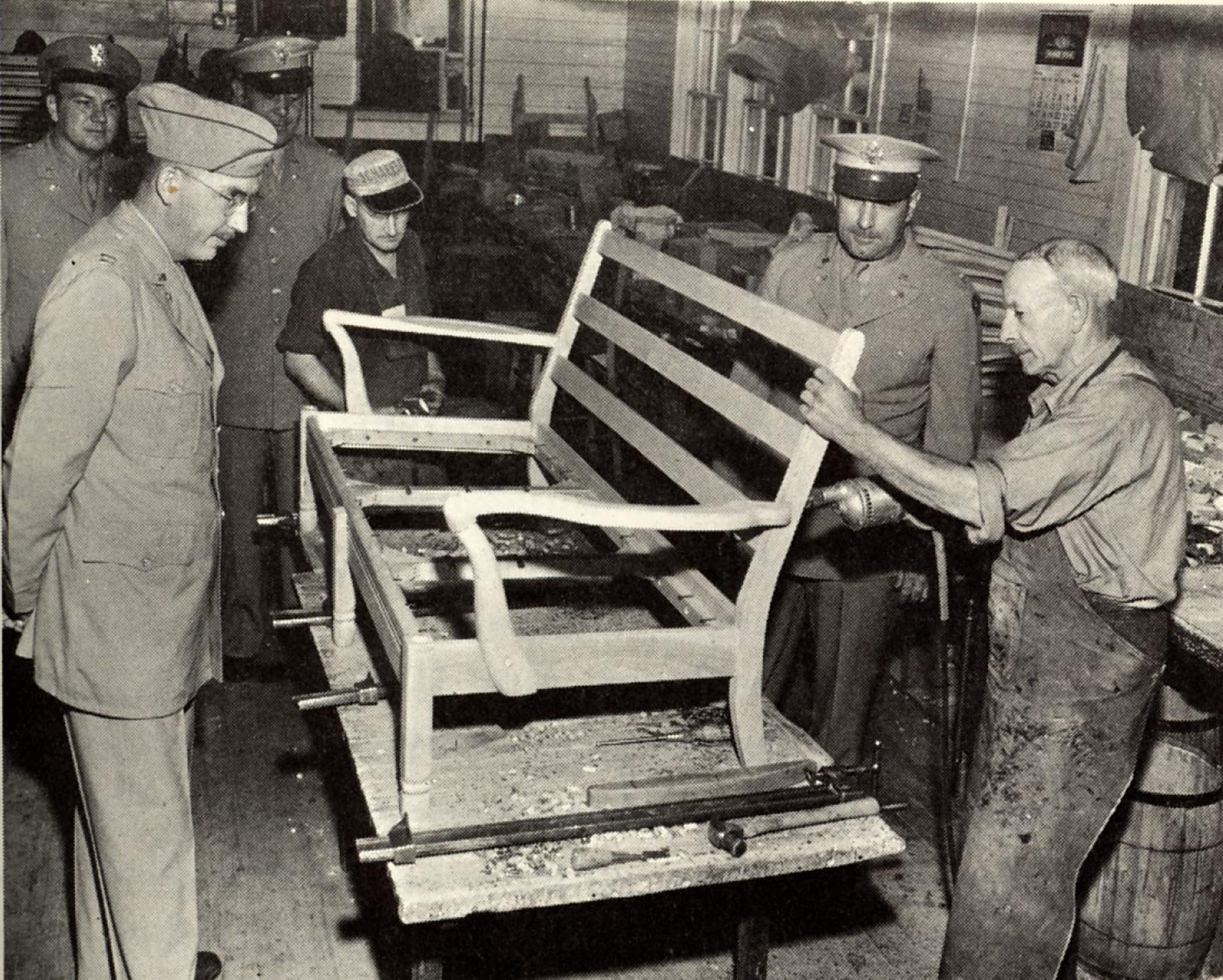 Harden Furniture Army/Navy visit, 1944