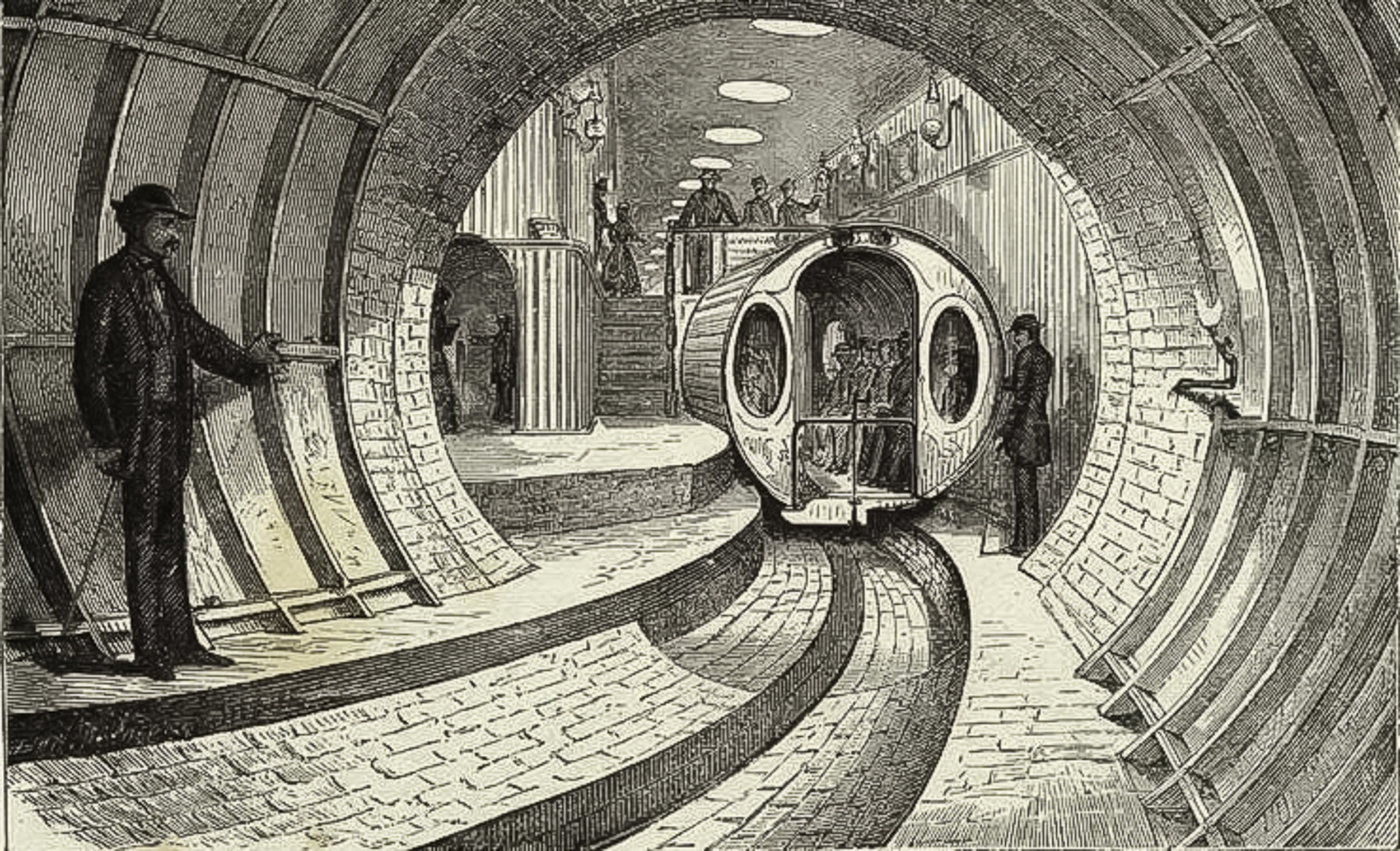 Метрополитен появился. Первое метро в Лондоне 1863. Нью-йоркский метрополитен 1900. Метрополитен в Нью Йорке 1900 год. Первое пневматическое метро. Нью Йорк.