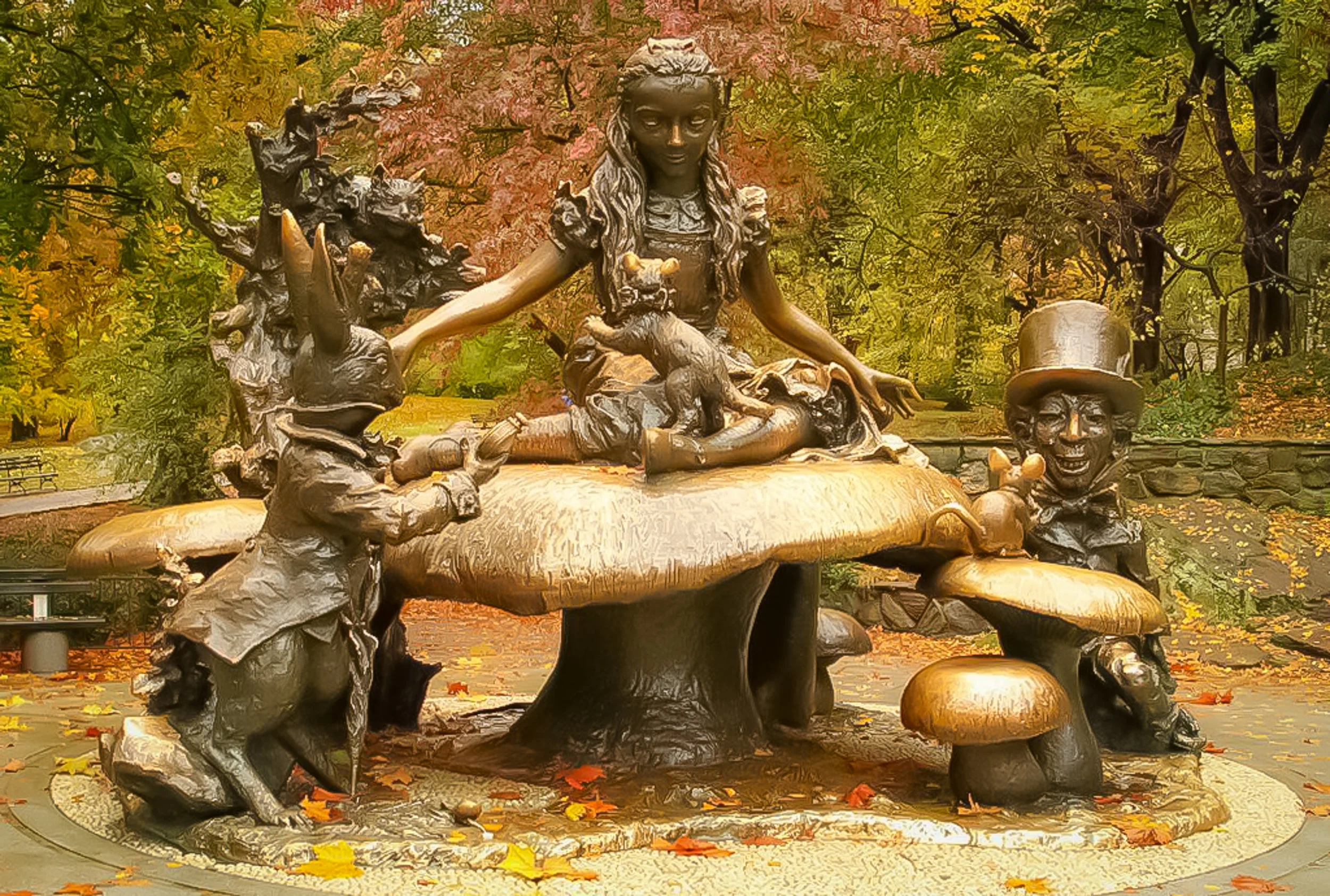 Alice Nel Paese Delle Meraviglie a Central Park