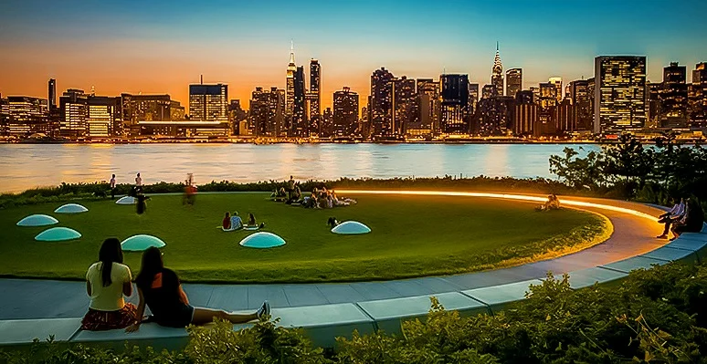 Sunsets are breathtaking from this park. No words to describe them. The colors at the sky, the golden tone invading the atmosphere, then the city lights take place like a ballet of bright dots at the skyscrapers emerging from the dark. It’s a must-do experience. Photo: @Lucascompan