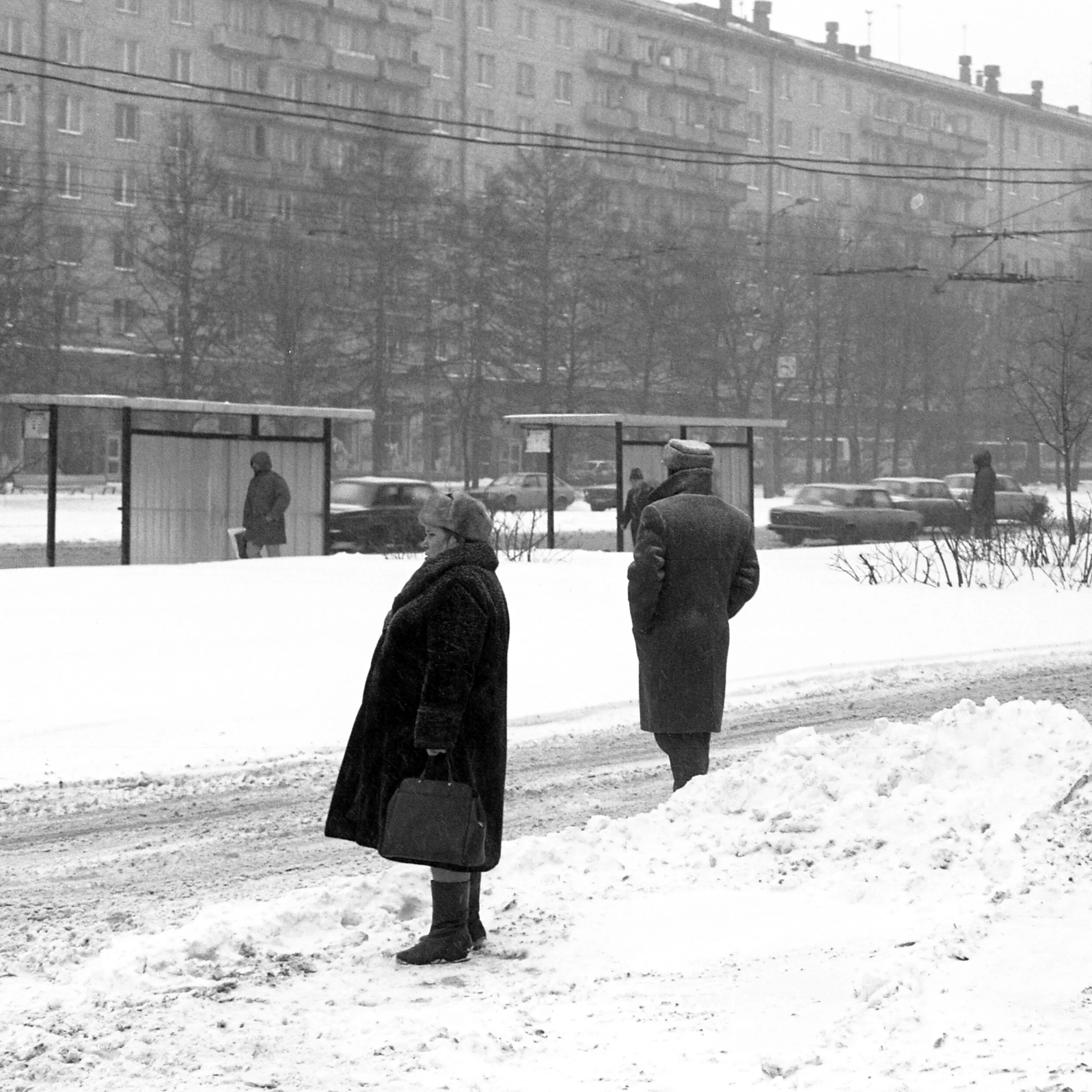 Moscow, mid ‘90s, Minolta X700. In light of the current lockdown, I posted this with the title ‘Socialist distancing’