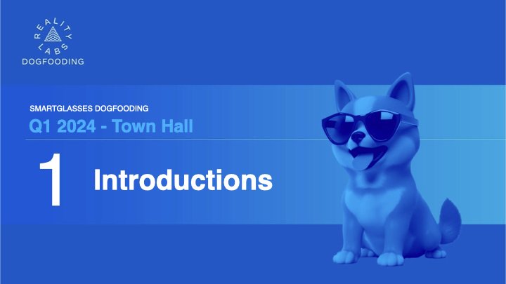 Smart Glasses Dogfooding Town Hall Slides - Q1 2024.003.jpeg