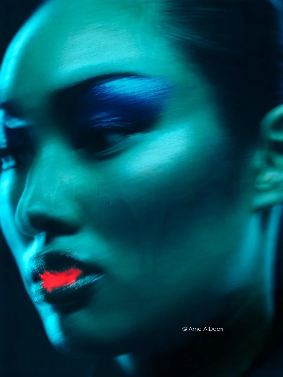 ©Arno AlDoori RedOnGreen Polaroid Art