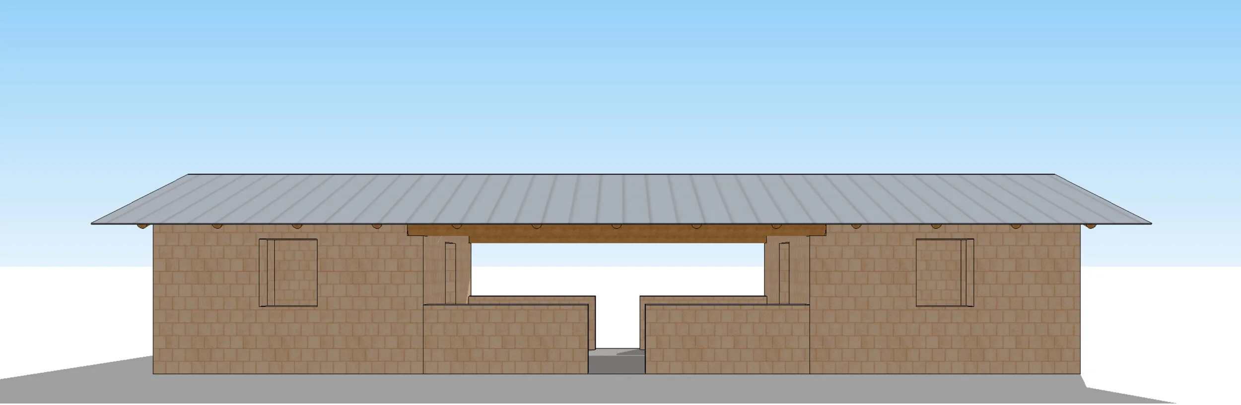 Architect Christopher Smith donated his time and expertise to a high-efficiency design that takes into consideration local constraints and traditional architectural techniques- thank you so much, Christopher!