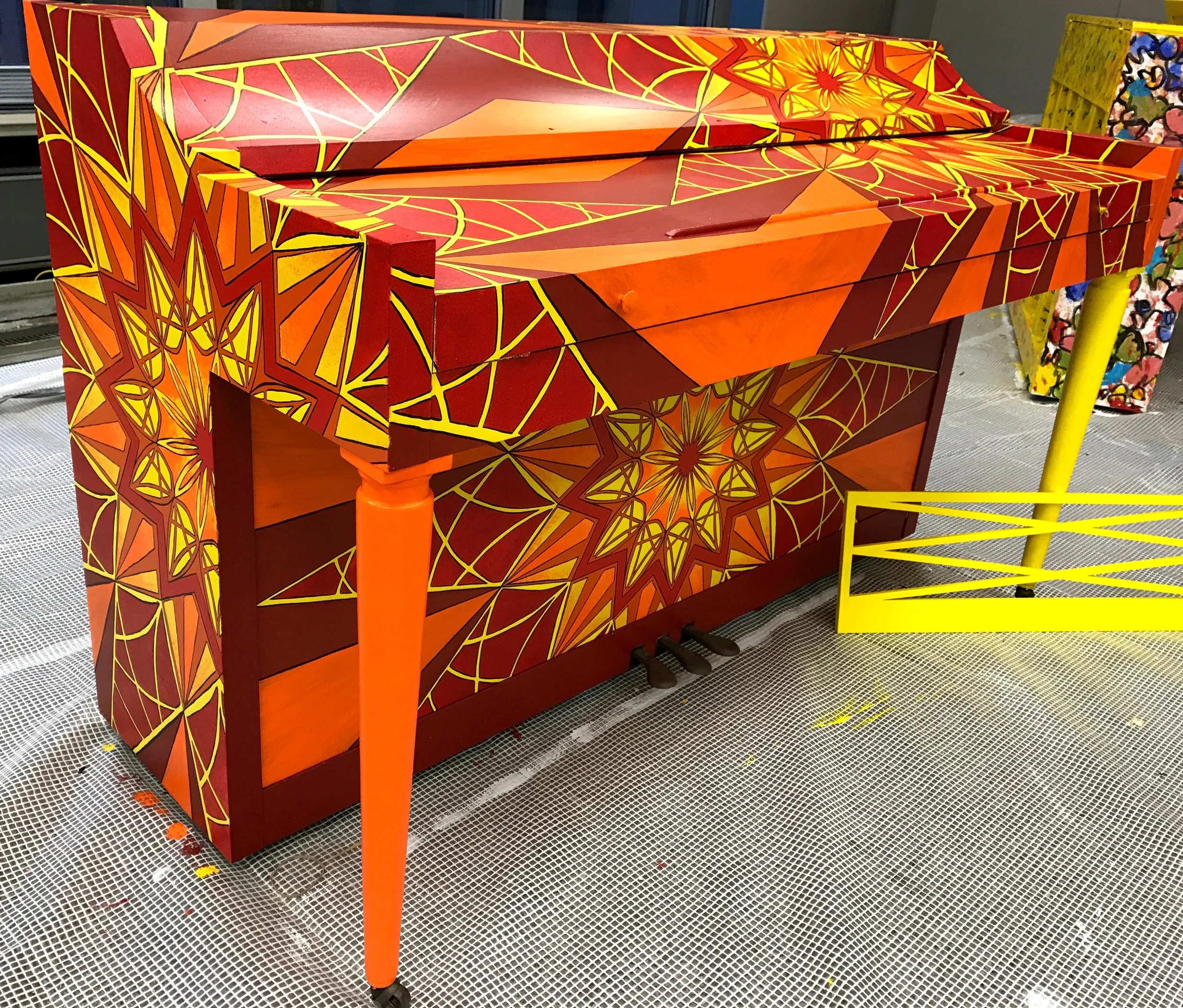 Sacred Geometry piano, Sing For Hope , NYC, Spring 2017.