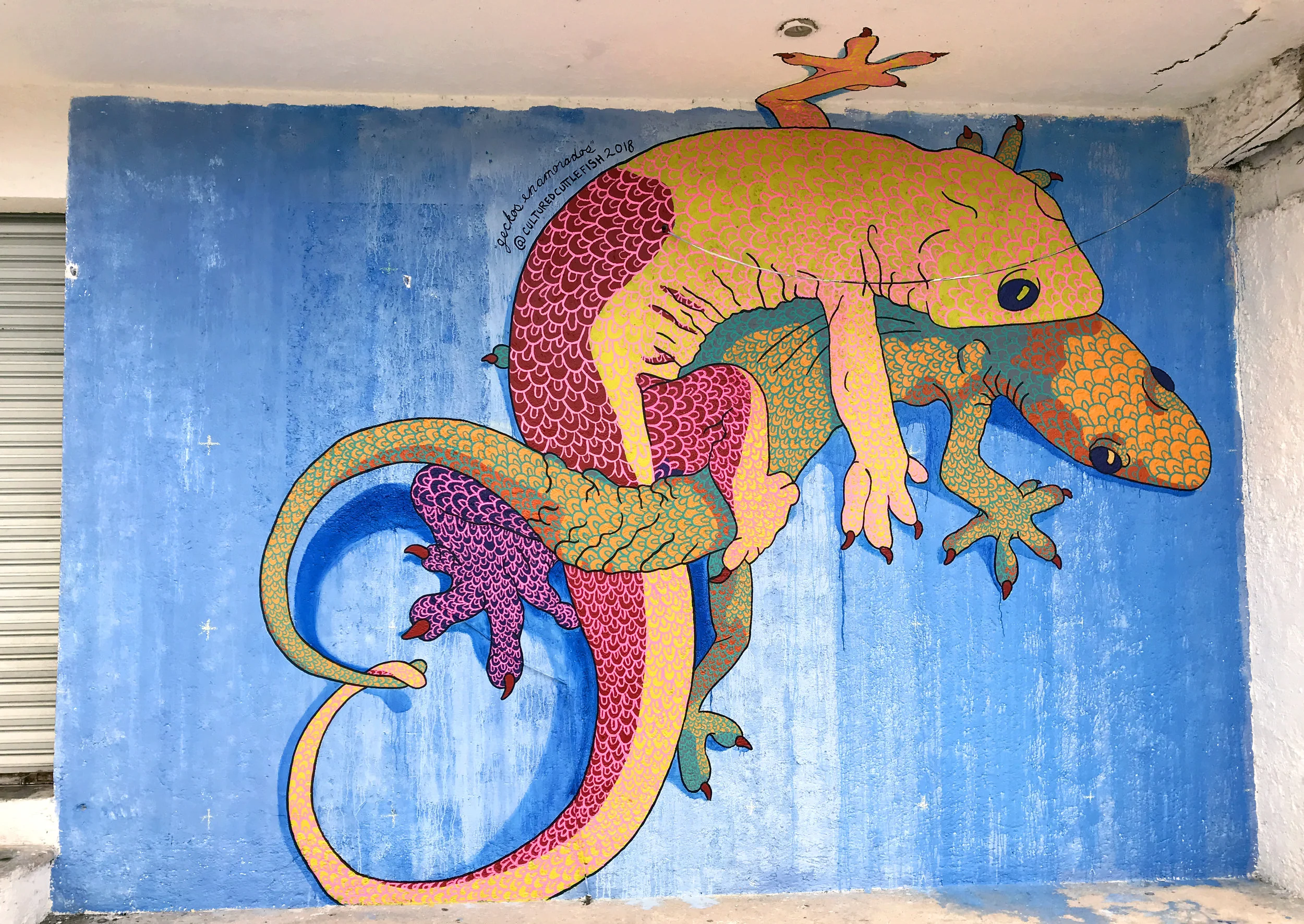  “Geckos Enamorados” for  Akumal Arts Festival , Akumal, Mexico 2018. 
