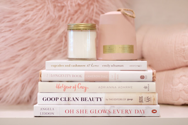   (image credits:    erica cook   )     vela    /    cupcakes and cashmere at home    /    the longevity book    /    the year of cozy    /    goop clean beauty    /    oh she glows every day   