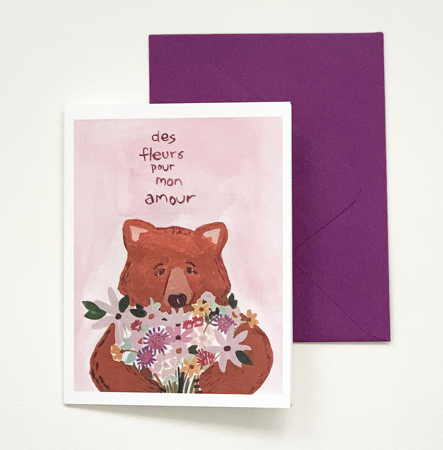 DES FLEURS POUR MON AMOUR, VALENTINE CARD