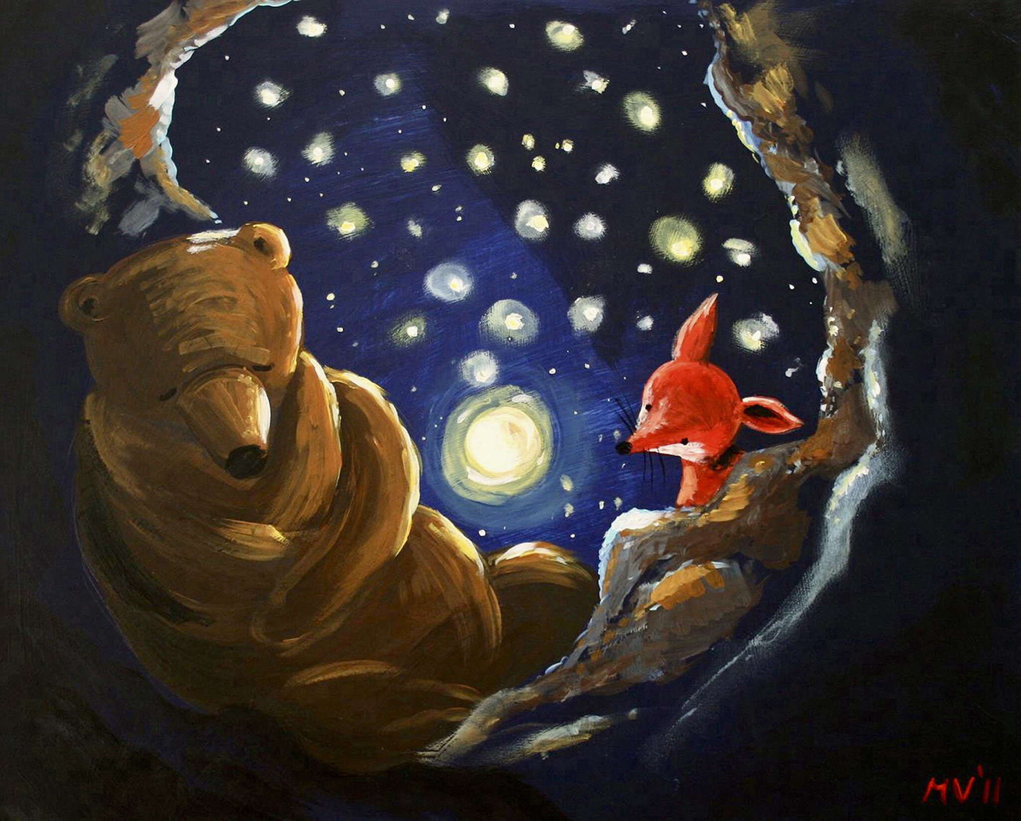 STAR NIGHT MOON BRIGHT