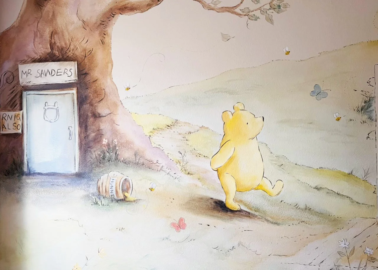 The Jenning's Classic Pooh Mural in San Antonio Texas
