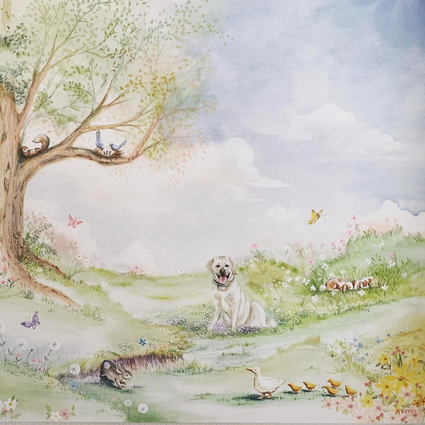 Custom Painting for a Nursery in Fort Worth TX