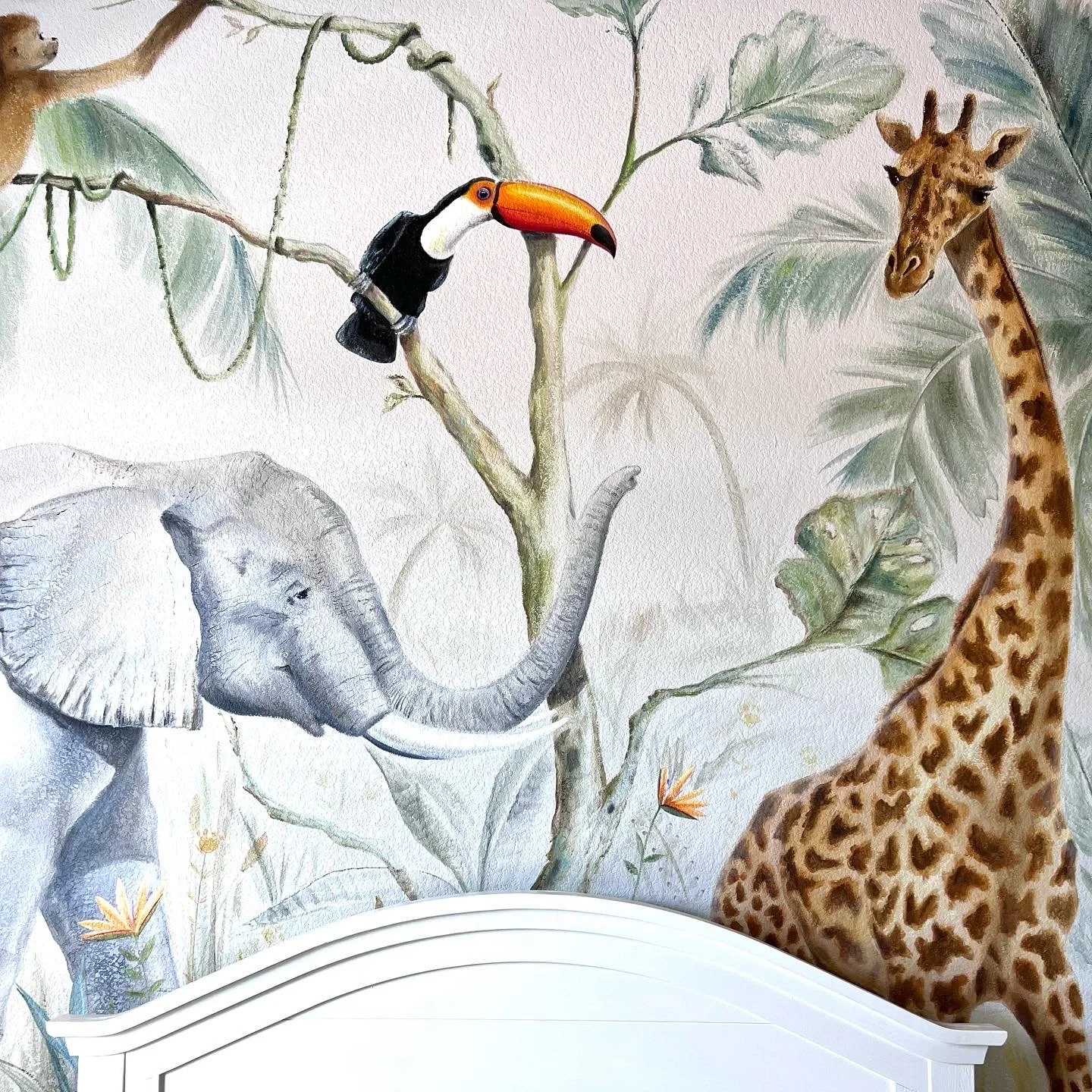 The Demby's Safari Mural in Midlothian Texas