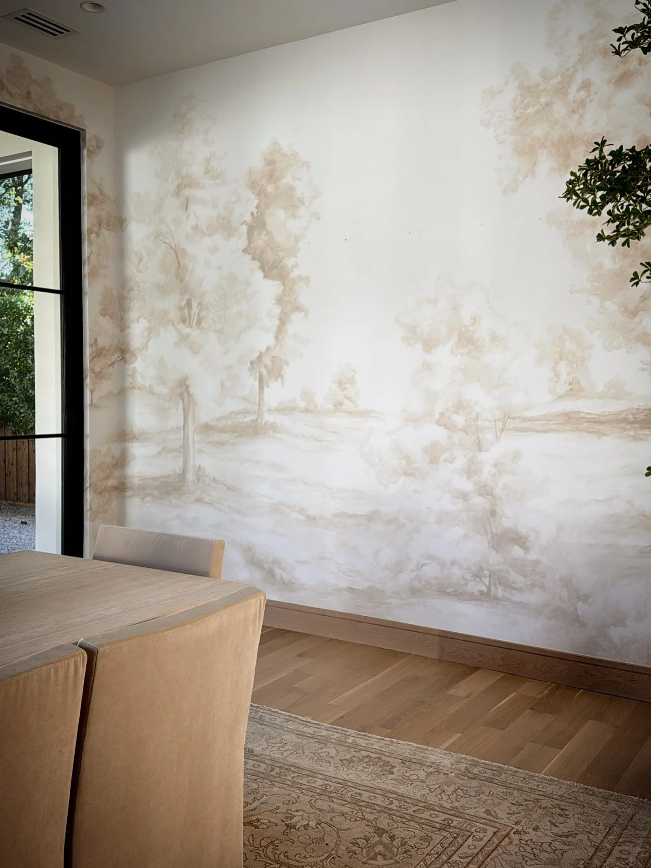 A Serene Landscape Mural in Dallas TX