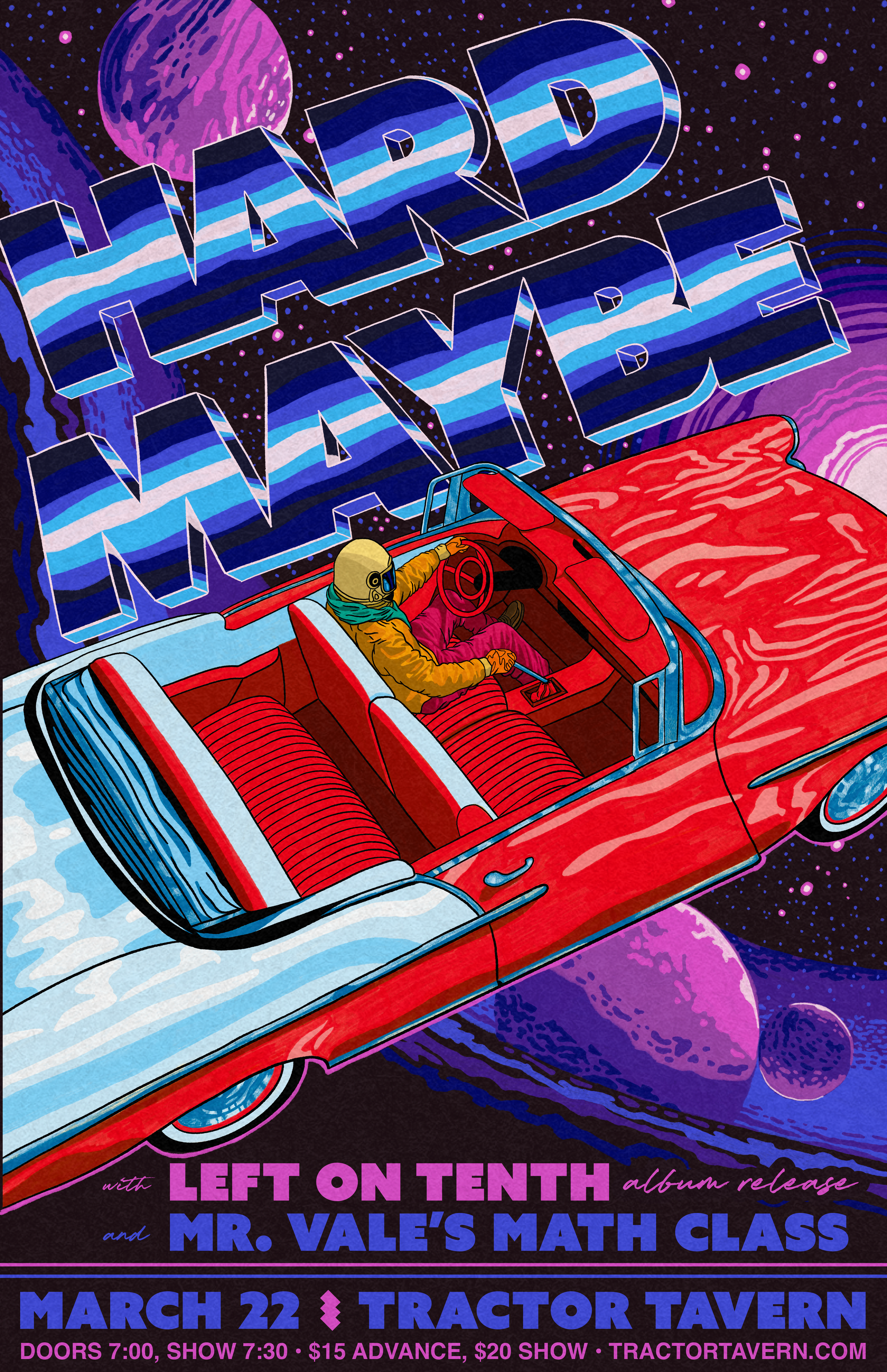 Mr. Vale's Math Class Supporting Hard Maybe and Left On Tenth at The Tractor Tavern