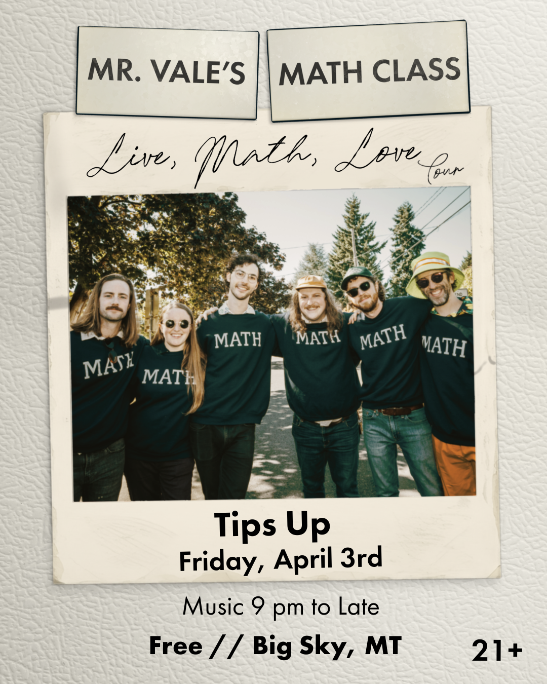 Mr. Vale's Math Class at Tips Up