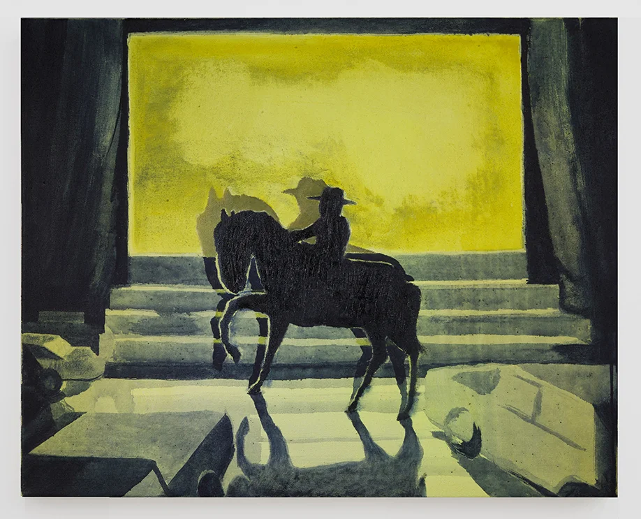 Black Beauty , 2017, oil on canvas, 24 x 30 in/60.96 × 76.2 cm