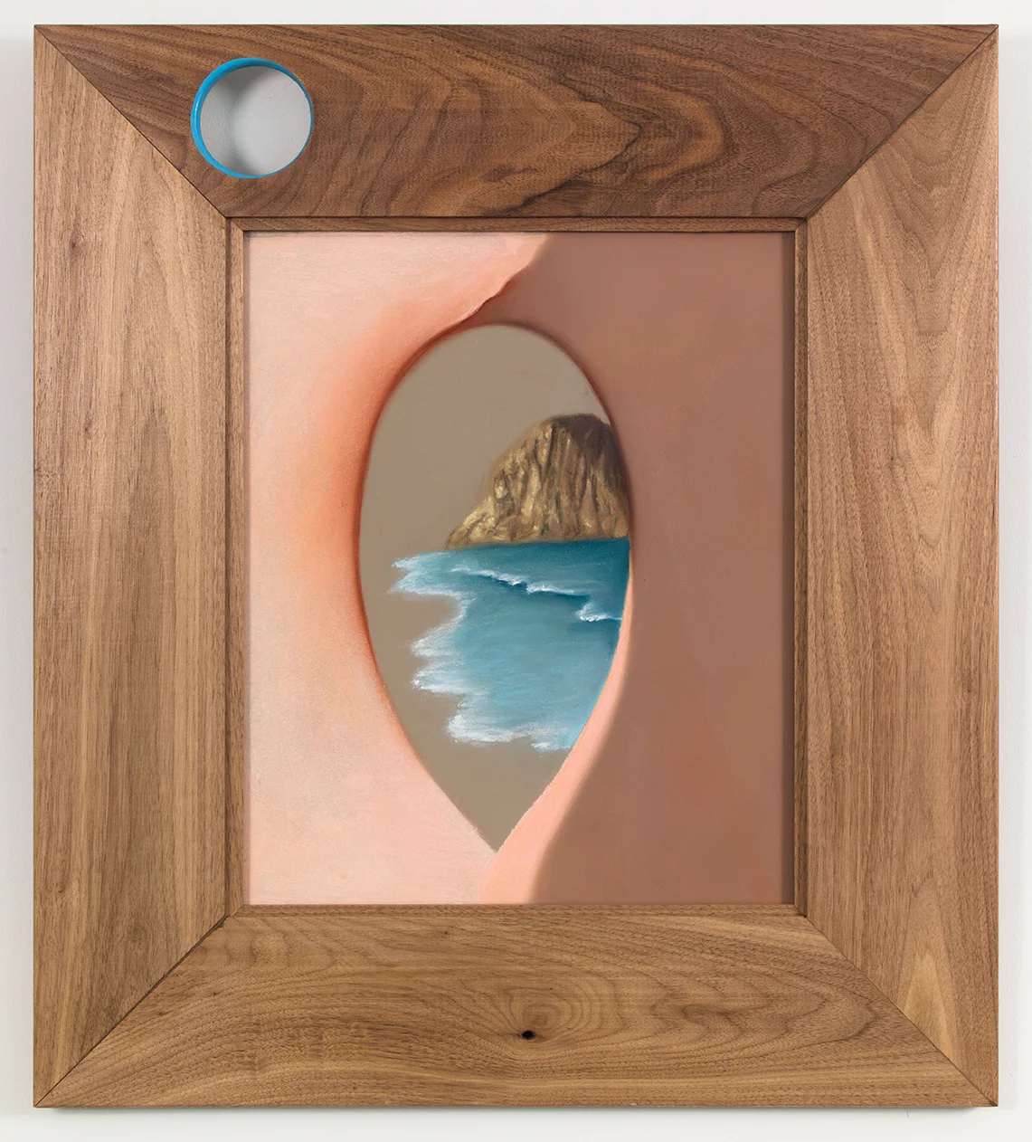Erockita , 2018, soft pastel on paper with custom walnut frame Image: 17 ¾ × 14 ½ in/45.09 × 36.83 cm Overall: 29 × 25 ¾ in/73.66 × 65.41 cm