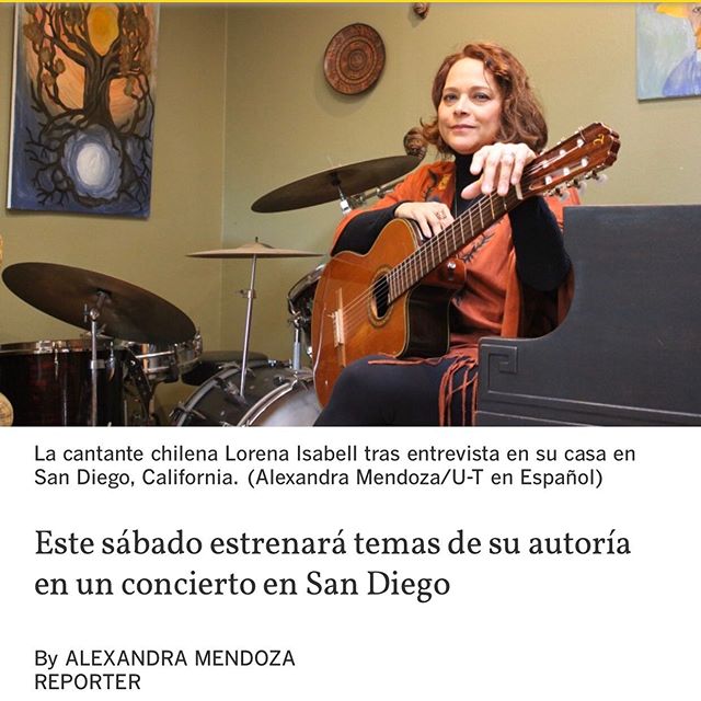 Thank you Alexandra Mendoza for this opportunity. Gracias Alexandra Mendoza de Uni&oacute;n Tribune por esta entrevista.