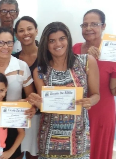 Brazil - Certificates are given to those completing courses at the School of The Bible