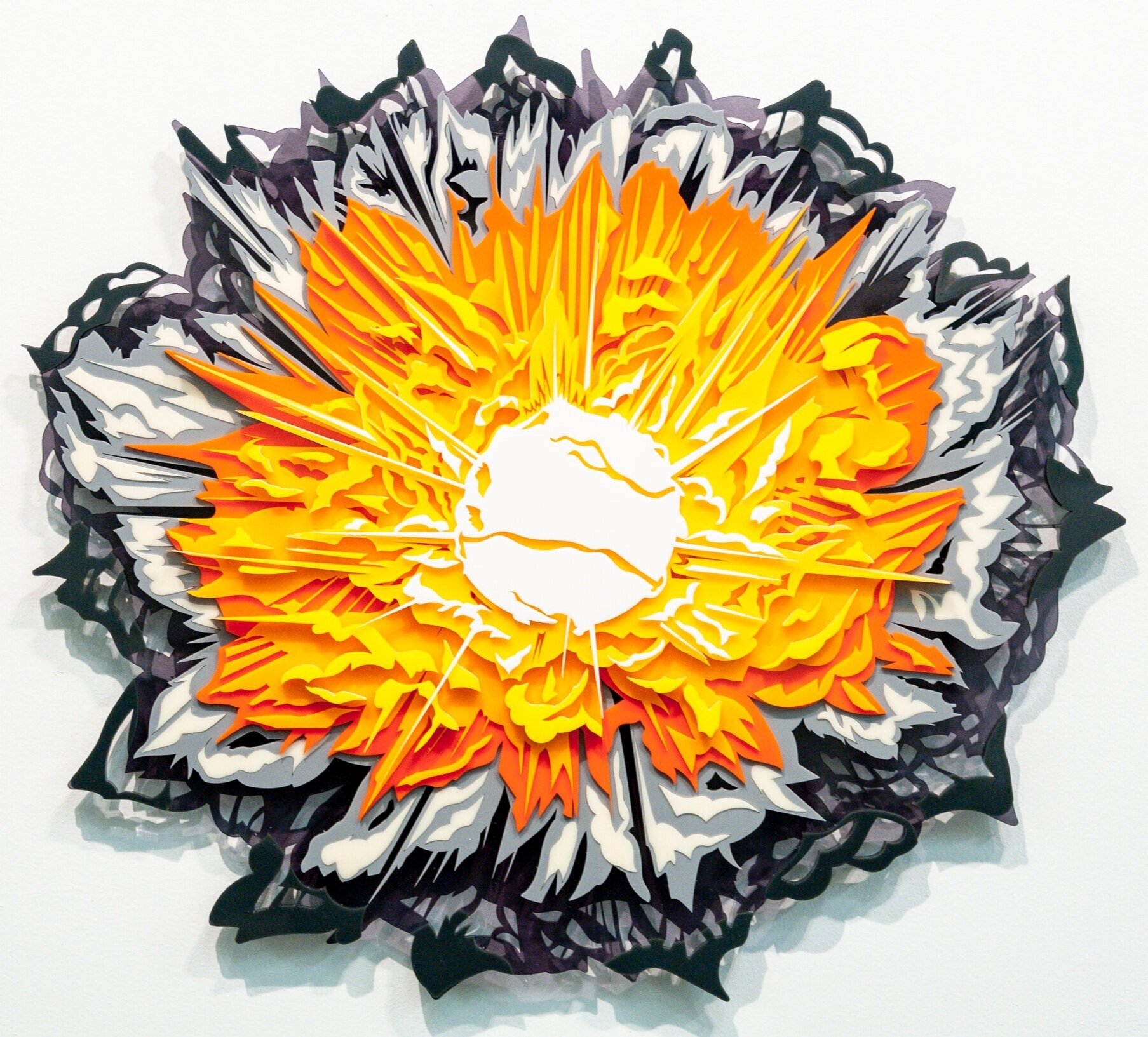 Metal and Plexiglass Sculpture